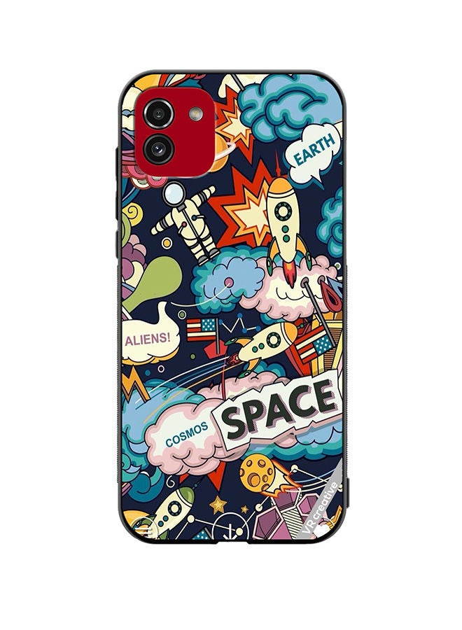 VR CREATIVE Protective Case Cover For Samsung Galaxy A03 Space Design Multicolour - Image 1