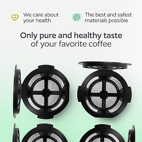 GoodCups 4 Reusable K Cups for Keurig K Supreme, K Supreme Plus, K Slim with Multistream Technology, K-Duo Hot & Iced - 4 Black Refillable Kcups Coffee Filters for Keurig Coffee Makers - Image 4