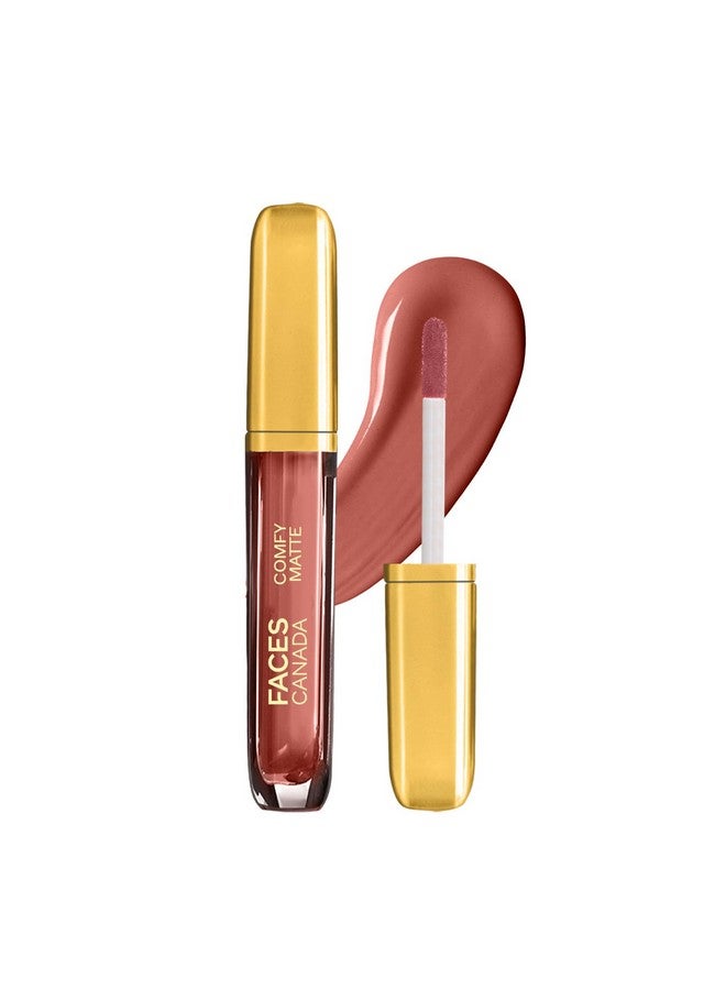 فاسيسكانادا أحمر شفاه سائل غير لامع مريح من Faces Canada - Fan Club 27، 3.8 مل | مريح يدوم لمدة 10 ساعات | لون غير لامع مكثف | غني بزيت اللوز وفيتامين E | فائق النعومة | لا يسبب الجفاف | خالٍ من الكحول - Image 1