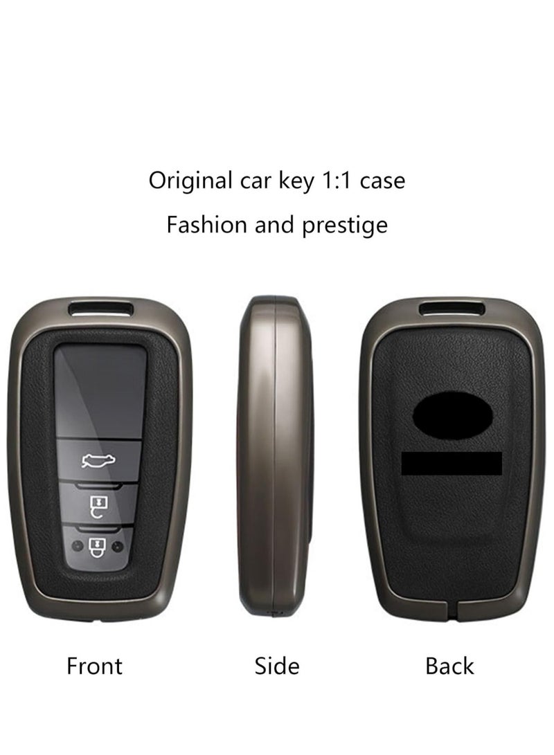 Key Cover Set with Keychain and Shell Compatible with Toyota Corolla Prado Highlander Camry and Crown - Image 3