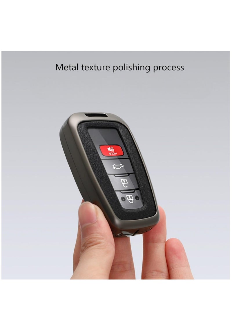 Key Cover Set with Keychain and Shell Compatible with Toyota Corolla Prado Highlander Camry and Crown - Image 2