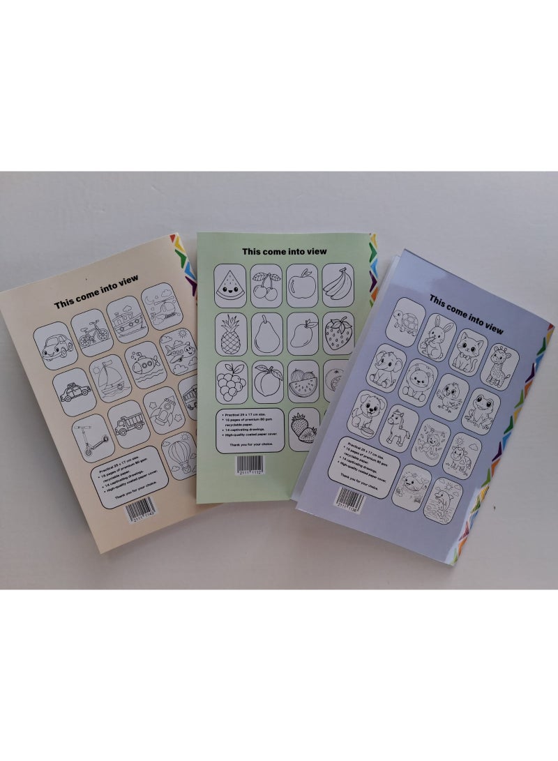 set of3  coloring books - Image 3
