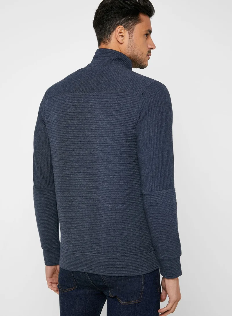 JACK & JONES Nolan Zip Through Slim Fit Sweatshirt