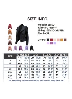 Loquat 2023 New Women's Leather Short Jacket Slim Fit Thin Leather Coat Black  - Image 4