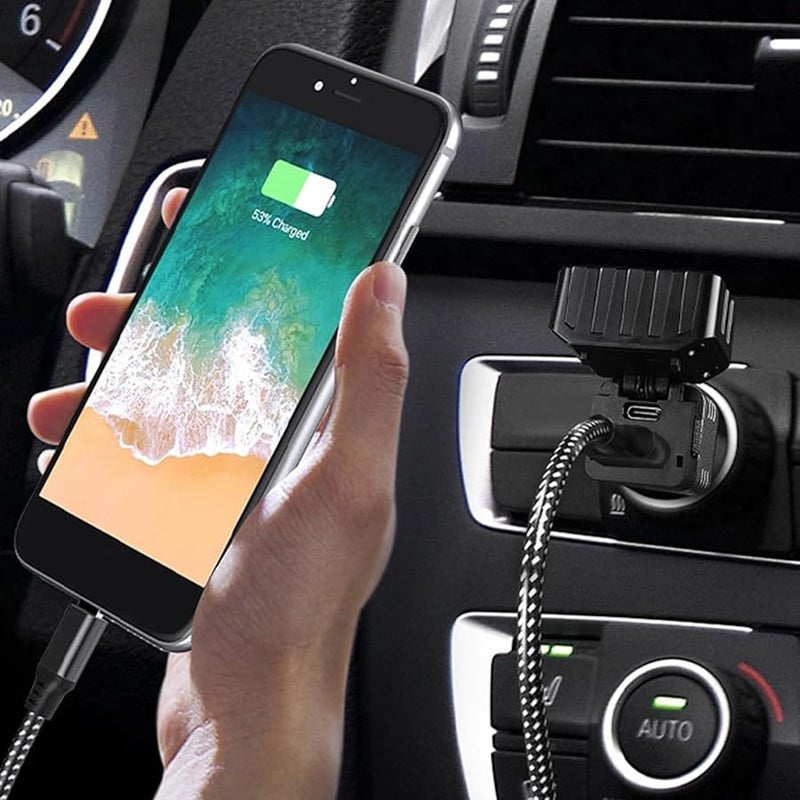 Double Lights Car Flashlight High Brightness Double Beam 800mah LED Lamp Dual Charging For Outdoor Emergency - Image 5