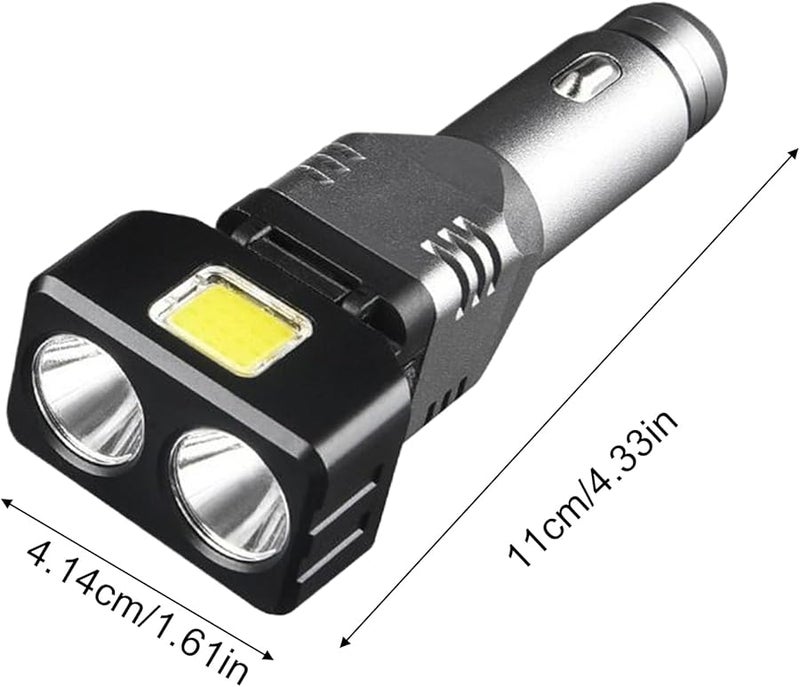 Double Lights Car Flashlight High Brightness Double Beam 800mah LED Lamp Dual Charging For Outdoor Emergency - Image 3