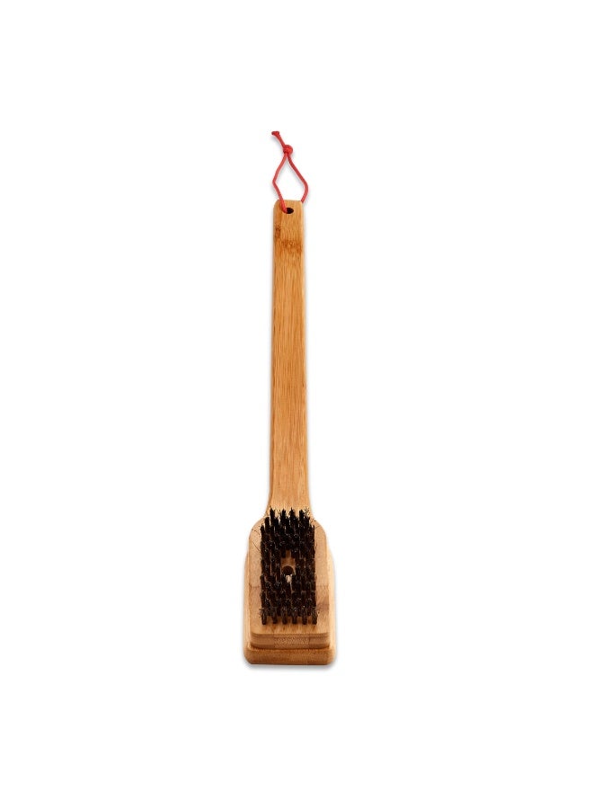 Weber Bamboo Grill Brush Stainless Steel Bristles 45.7Cm - Image 5