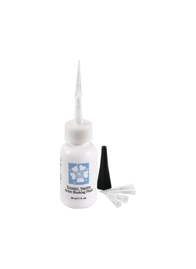 Daniel Smith DANIEL SMITH 1oz Bottle with 5 Applicator Tips, Artist Masking Fluid, 284075001 , White  - Image 1