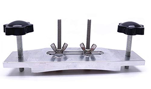 Jiayouy Aluminum alloy Guitar Bridge Clamp with 2pcs Gasket L-Wrench Set Guitars Accessory Luthier Tools Silver - Image 3