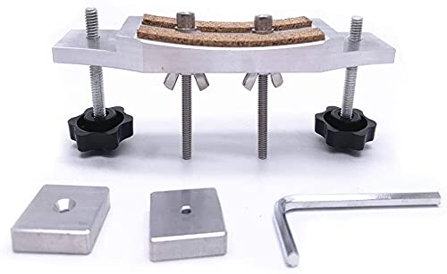 Jiayouy Aluminum alloy Guitar Bridge Clamp with 2pcs Gasket L-Wrench Set Guitars Accessory Luthier Tools Silver - Image 4
