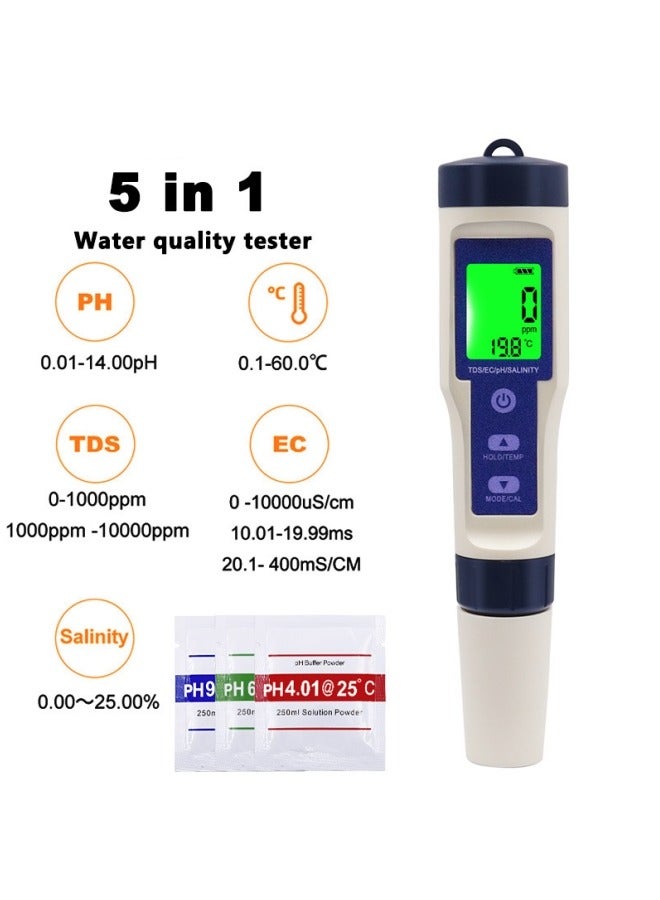 قلم pH - جهاز قياس الحموضة الرقمي - موثوق ودقيق للمحاصيل العالية - جهاز قياس محمول - يقيس الحموضة والحرارة في المحاليل ومحاليل التربة - تحسين صحة النبات وأدائه. - Image 2