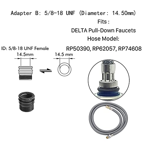 Weirun Kitchen Faucet Head Replacement,Kitchen Sink Faucet Sprayer Head Replacement,Pull Down Faucet Sprayer Attachment,Kitchen Faucet Spray Head Nozzle, Brushed Nickel - Image 3