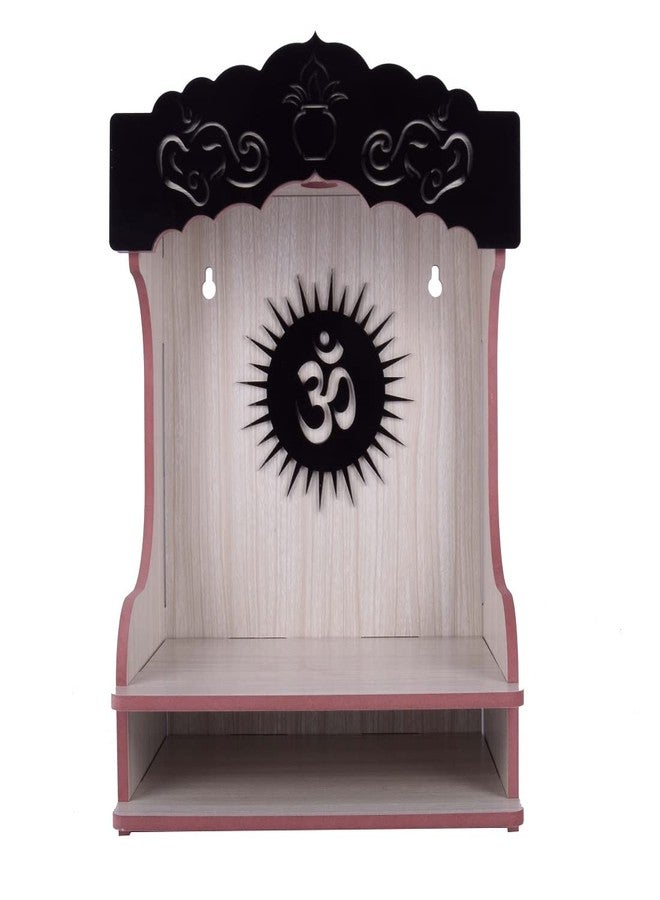 CrazyInk Wooden Temple Beautiful Design Plywood Mandir for Home and Office (27 x 17 x 38 Cm) (White) - Image 2