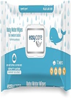 easy care Easy Care Water Baby Wipes, 72 Wipes 