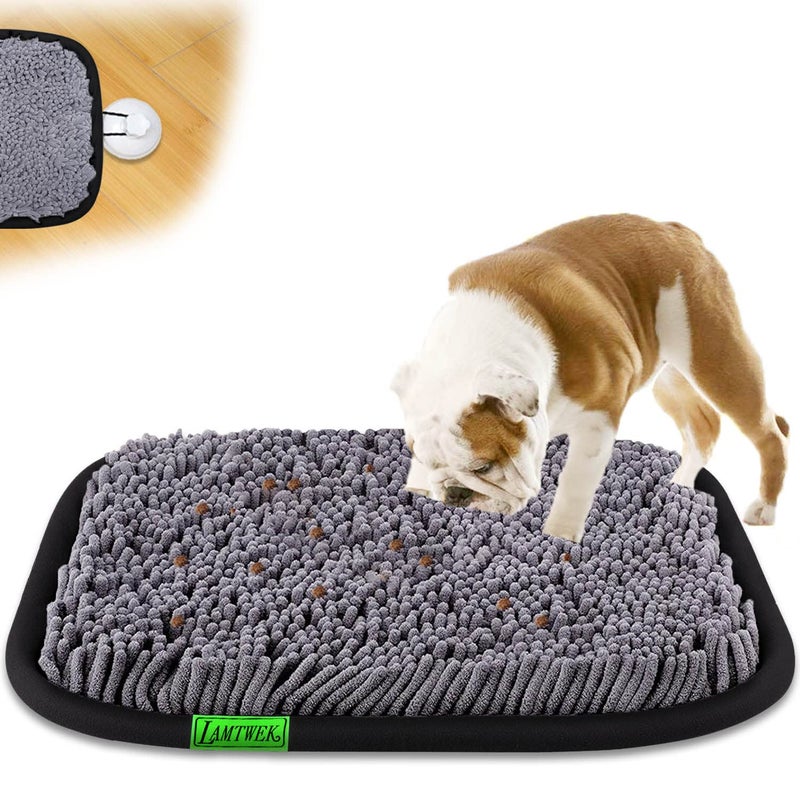 LAMTWEK Snuffle Mat for Dogs, 17" x 21" Dog Snuffle Mat Interactive Feed Game for Boredom, Encourages Natural Foraging Skills and Stress Relief, Easy to Fill Machine Washable - Image 1