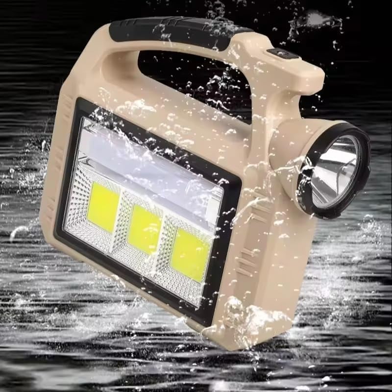 LEVGRY Outdoor Super Bright Portable Solar Hand Lamp COB Work Dual Source Camping Hiking Torch Bright Light Torch Rechargeable Camping Flashlight Solar Light - Image 1