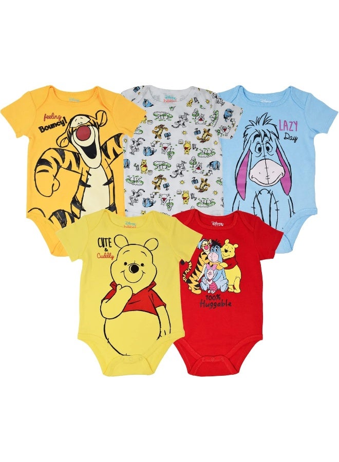 Disney Disney Mickey Mouse Lion King Winnie the Pooh Pixar Toy Story Baby 5 Pack Bodysuits  - Image 1