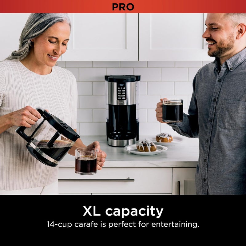 Ninja Ninja 70 oz Glass Carafe with BrewThrough Lid for Ninja Programmable ZL 14Cup Coffee Maker DCM200 DCM201 BPA Free Dishwasher Safe 785KKU200  - Image 2