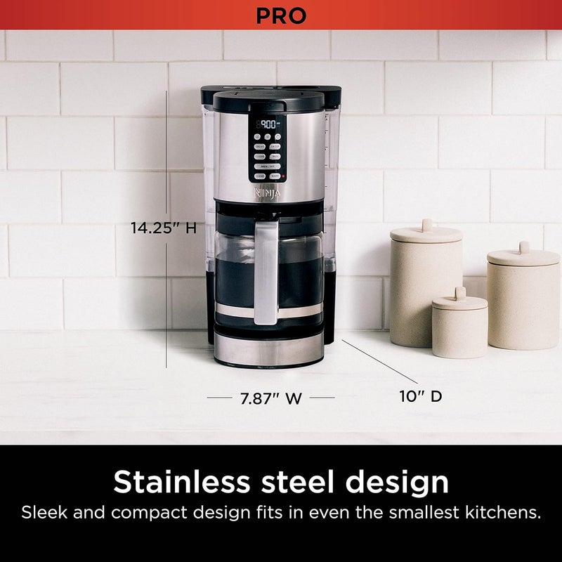 Ninja Ninja 70 oz Glass Carafe with BrewThrough Lid for Ninja Programmable ZL 14Cup Coffee Maker DCM200 DCM201 BPA Free Dishwasher Safe 785KKU200  - Image 3