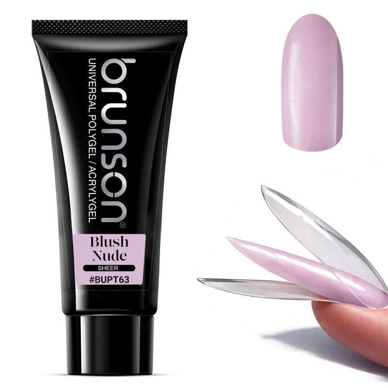 Polygel for Nails 100g- Brunson Universal Poly Gel Nail Builder Extension for Nail Art Design – High-Viscosity Builder Gel - Professional Acrygel for Nail Extensions | Sandwich Dual Form Technique