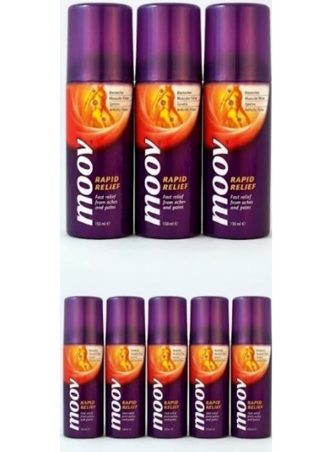 Moov Special offer Move spray for fast pain relief 150ml - Instant relief from muscle and joint pain (8 pieces) - Image 1