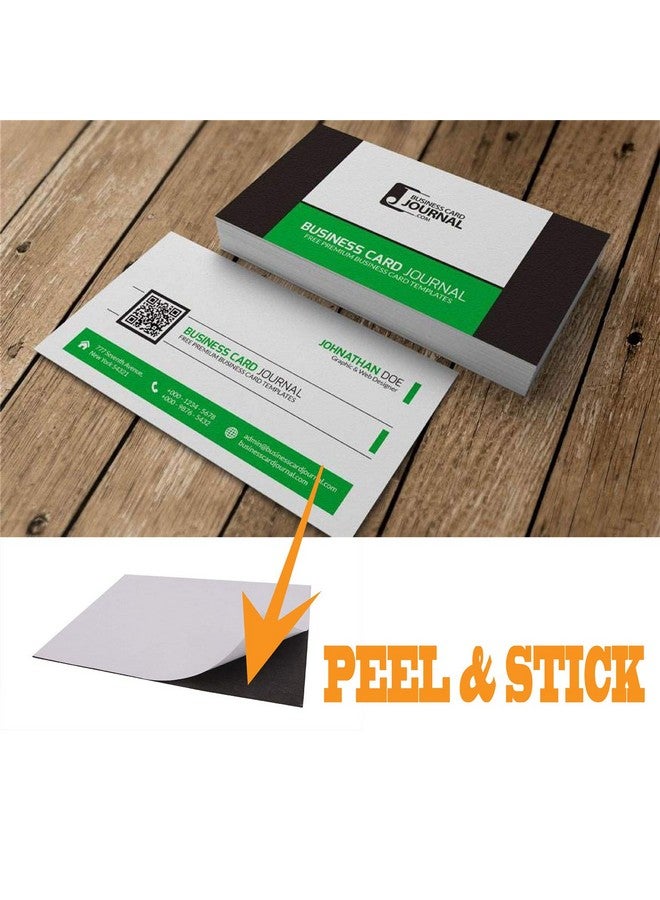 Corneria Self Adhesive Business Card Magnets 20mil - Peel and Stick - Pack of 100, lexible Magnetic Sheets for Photos, Crafts and Die Storage, Easy Peel & Stick - Image 4