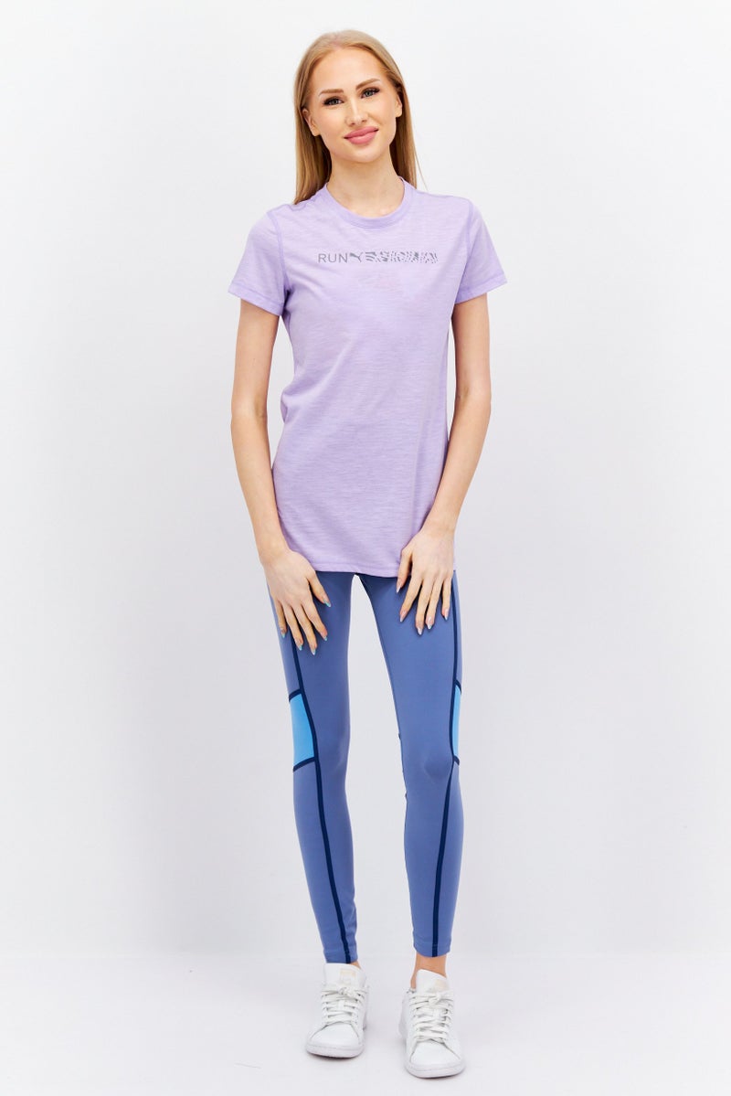 PUMA Women Sportswear Fit Short sleeve Running T-Shirt, Lavender - Image 3