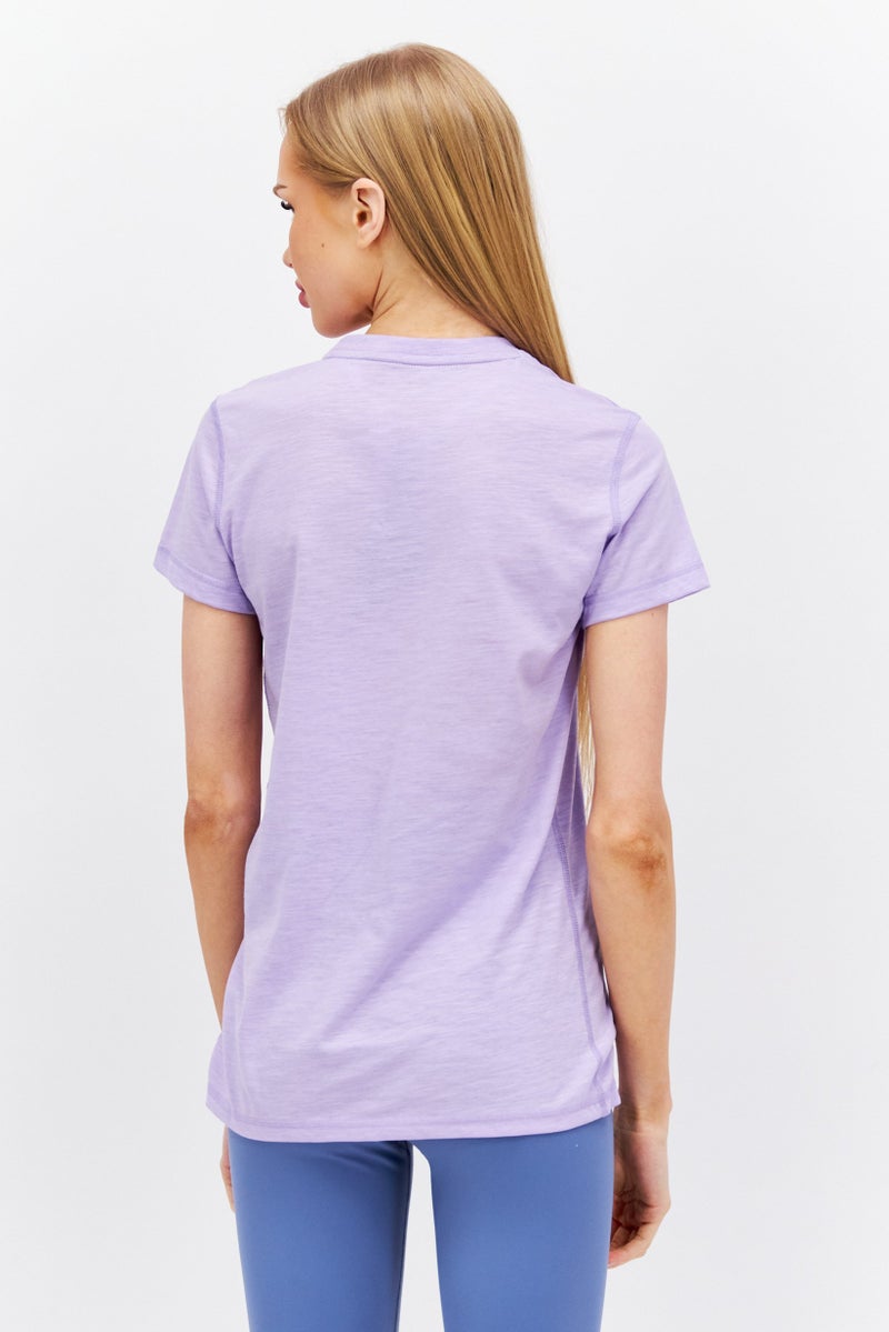 PUMA Women Sportswear Fit Short sleeve Running T-Shirt, Lavender - Image 4