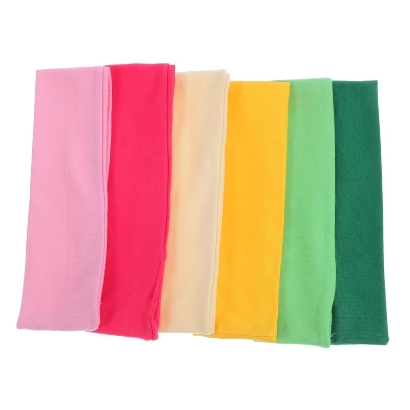 Assorted Color Elastic Sports Headbands For Women Moisture Wicking Yoga Running Gym Fitness - Image 2
