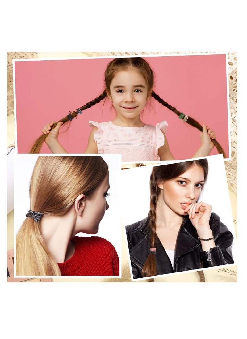Excefore - Boho Hair Ties for Women, 40 PCS Hair Tie Bracelets, 10 Styles No Damage Elastic Hair Ties Bracelets, Cute Hair Holders Soft Hair Bands for Thick Hair, Pony Tails, Curly Hair, Thin Long Hair - Image 1