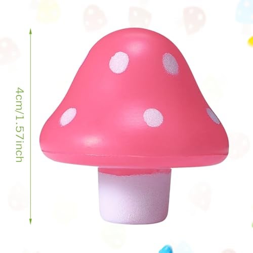 Jerify 36 Pcs Mini Mushroom Stress Balls Toys Mushroom Party Favors Gifts 157 Inch PU Foam Stretchy Stress Relief Fidget Toys Bulk for Adults Anxiety Relaxing Multi Colors - Image 5