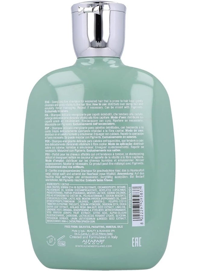 Alfaparf Milano Semi Di Lino Scalp Renew Energizing Low Shampoo, 250 Ml - Image 3