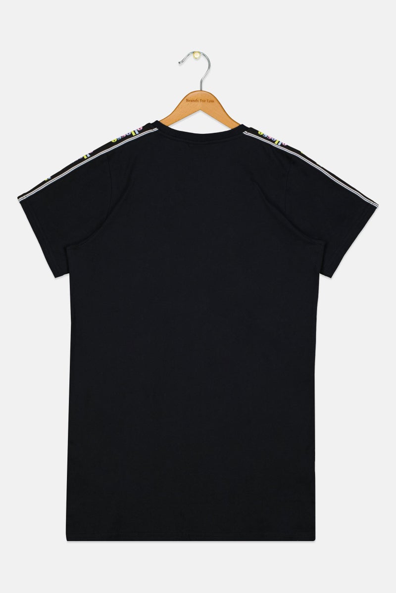 Ellesse Kids Girl Sportswear Fit Short Sleeve Outdoor Dress, Black - Image 2