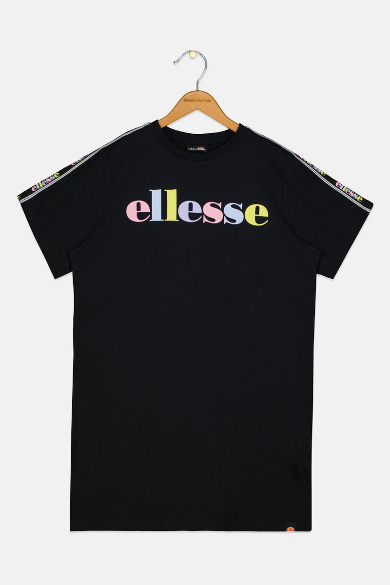 Ellesse Kids Girl Sportswear Fit Short Sleeve Outdoor Dress, Black - Image 1