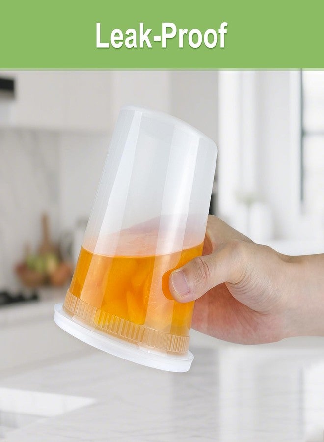 Dipoo 60 Sets (120-Piece) Deli Containers with Lids, 32/16/8 oz X 20 Set Each, Leak-Proof & BPA Free Airtight Takeout Plastic Food Storage Containers for Soup, Freezer/Microwave/Dishwasher Safe - Image 4