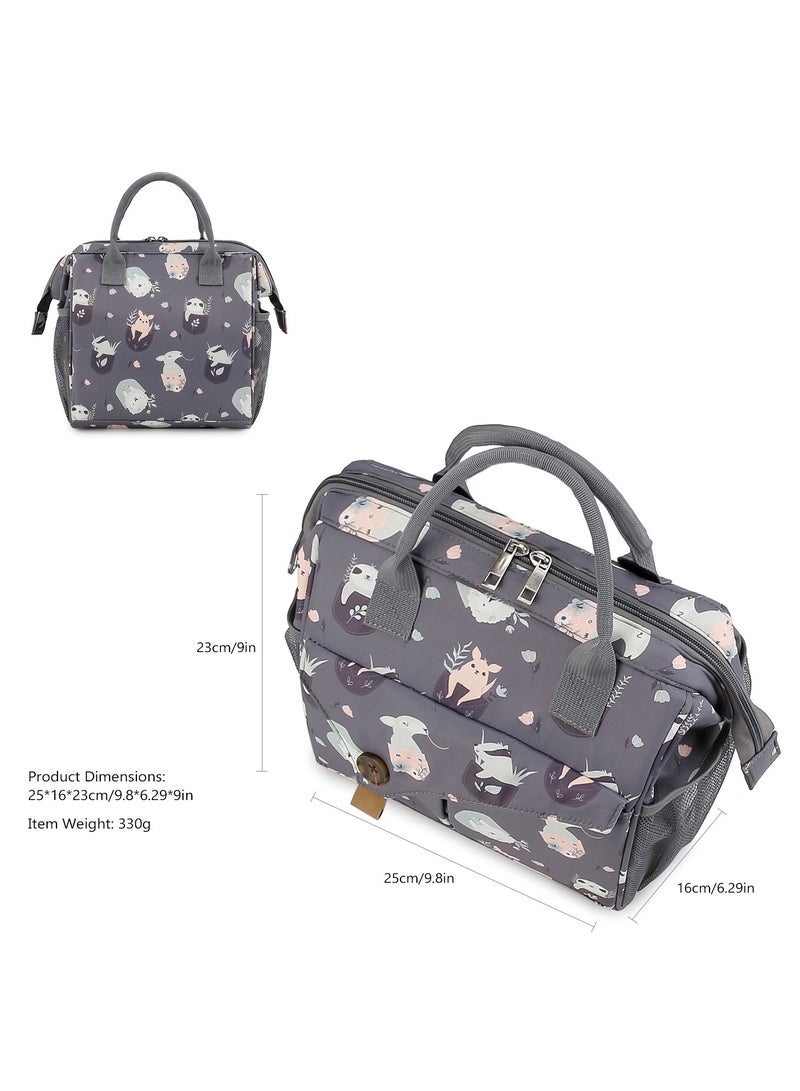 Portable Waterproof Mommy Handbag Durable Anti Dirty Handheld Baby Care Tote Bag for Outdoor Daily Outings - Image 3