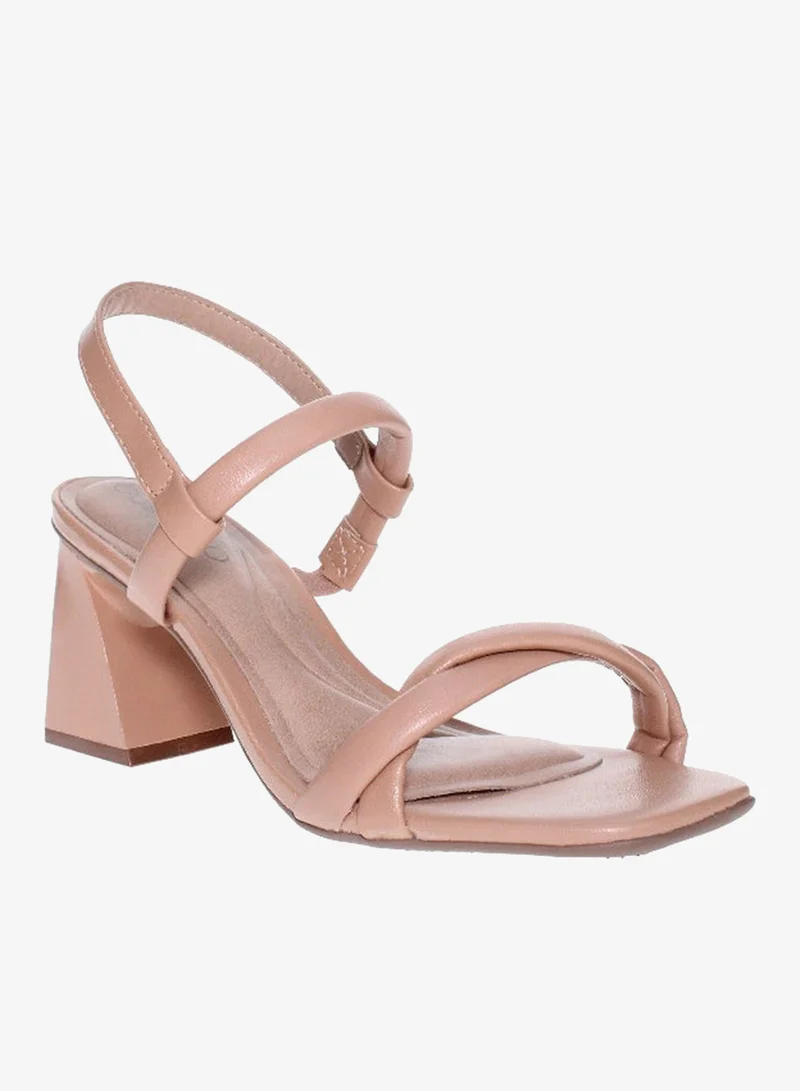 Beira Rio Beige High Heels Sandals with Back Strap – Elegant sling Back Heels for Girls & Ladies for Women | Best Price UAE