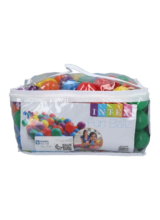 INTEX 100-Piece Small Fun Balls with Bag Multicolour  25.4 x 46 x 30.4 cm 49602  - Image 2