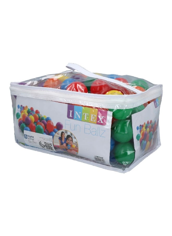 INTEX 100-Piece Small Fun Balls with Bag Multicolour  25.4 x 46 x 30.4 cm 49602  - Image 3