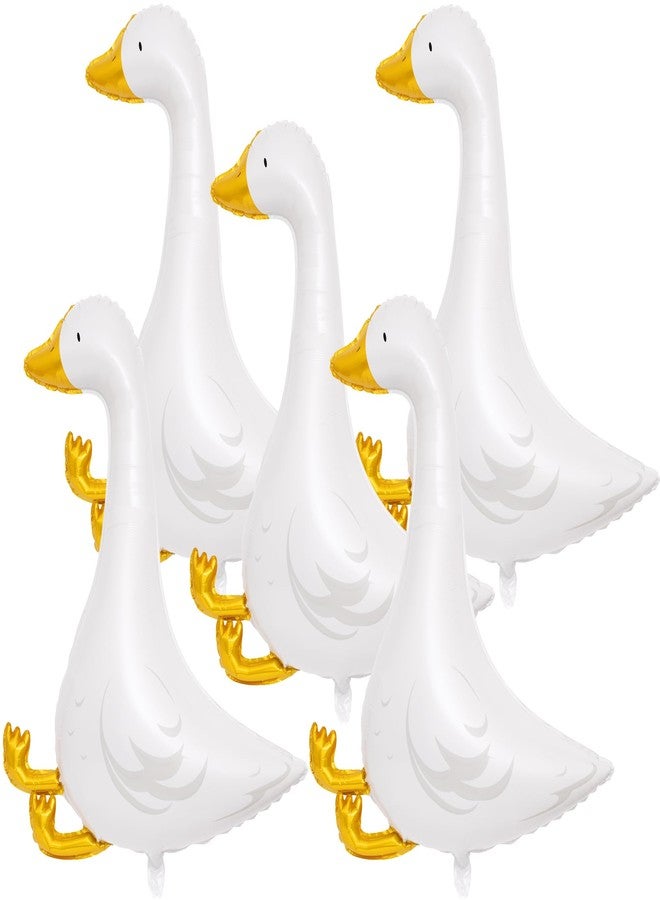 Kriyokiaa 35" Silly Goose Foil Balloons - 5 Pack Goose Aluminum Balloons for One Silly Goose Birthday Decor, Baby Showers, & Themed Events Party Decorations for Kids’ Activities, Indoor & Outdoor Use - Image 1