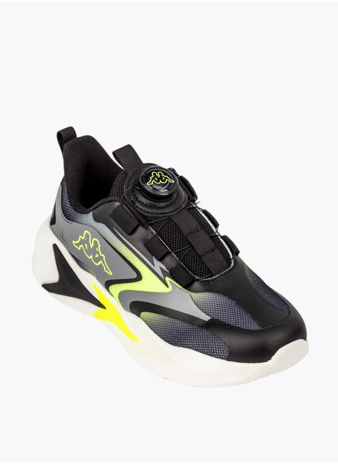 Kappa Boys Panelled Sports Shoes With Rotating Buckle  - Image 1