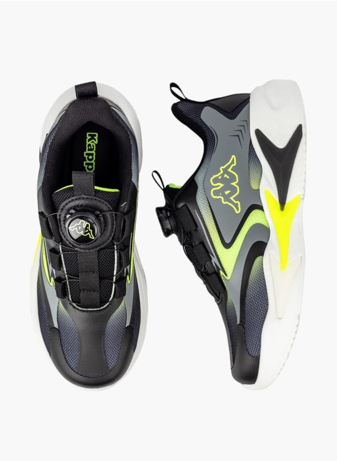 Kappa Boys Panelled Sports Shoes With Rotating Buckle  - Image 2