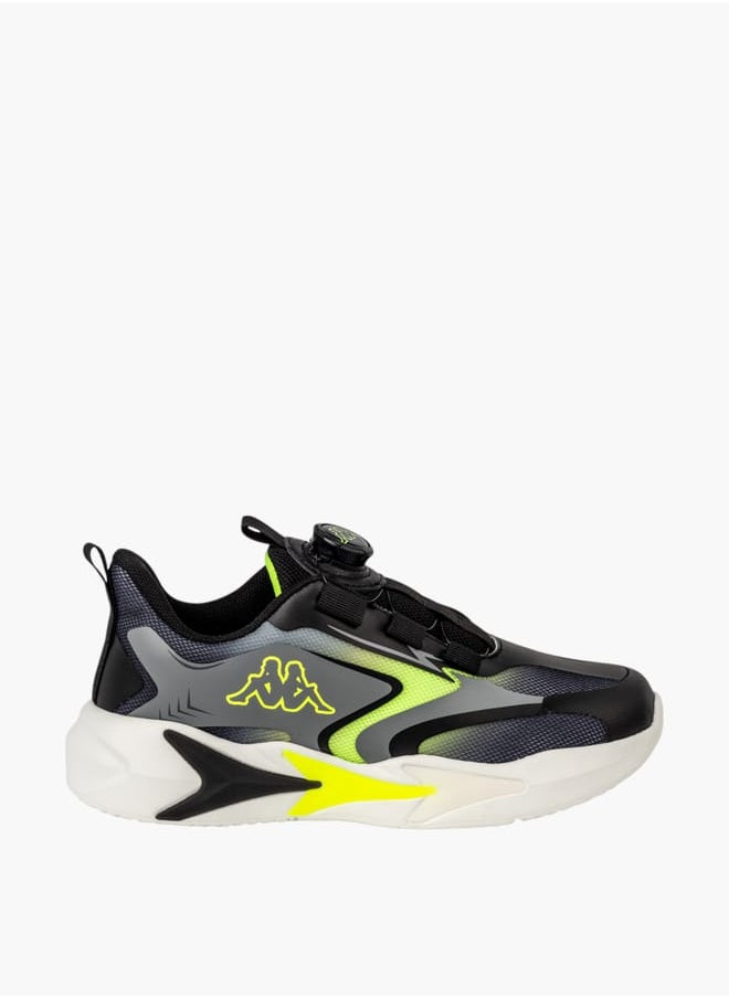 Kappa Boys Panelled Sports Shoes With Rotating Buckle  - Image 3