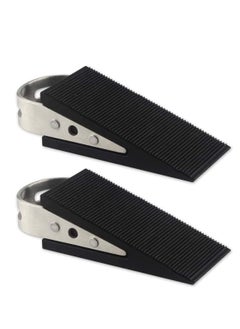 Rubber Door Stopper - Stop That Won't Scratch Floor or Works On All Surfaces Closer, Secure Tips