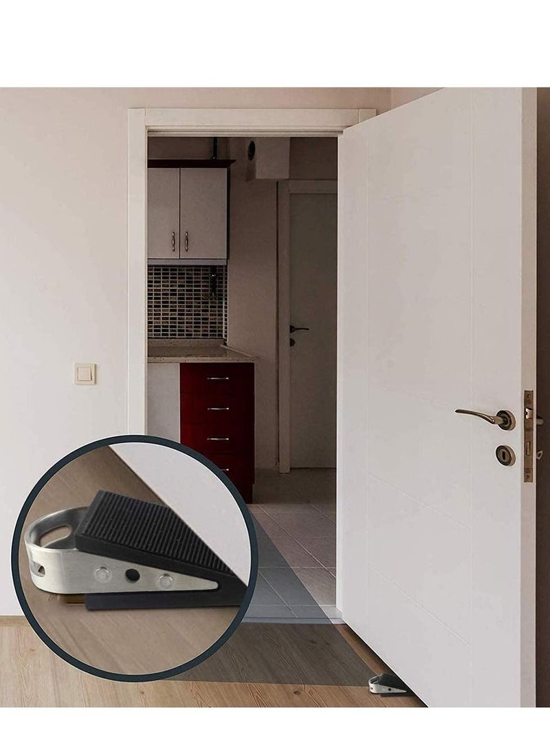 Y&D - Rubber Door Stopper - Stop That Won't Scratch Floor or Works On All Surfaces Closer, Secure Tips - Image 1