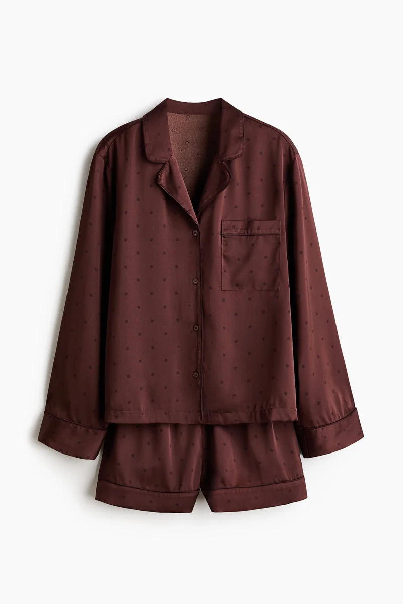 اتش اند ام بيجاما من الساتان