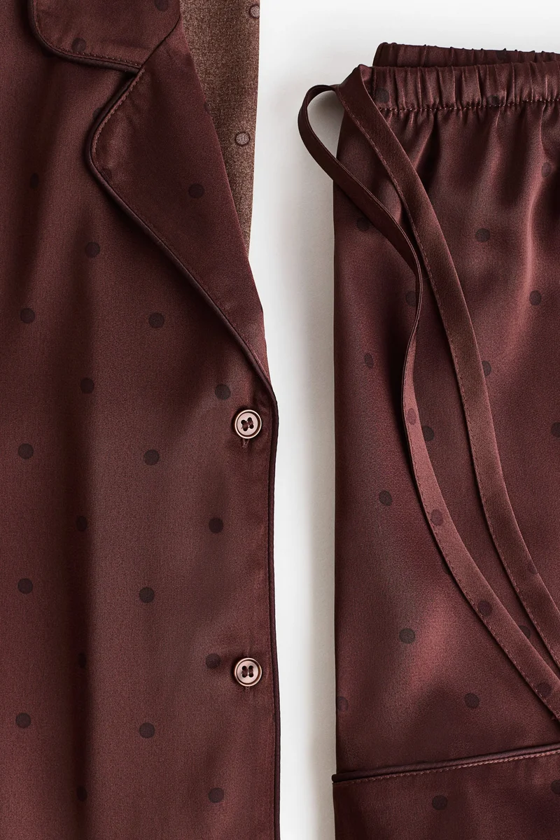 اتش اند ام بيجاما من الساتان