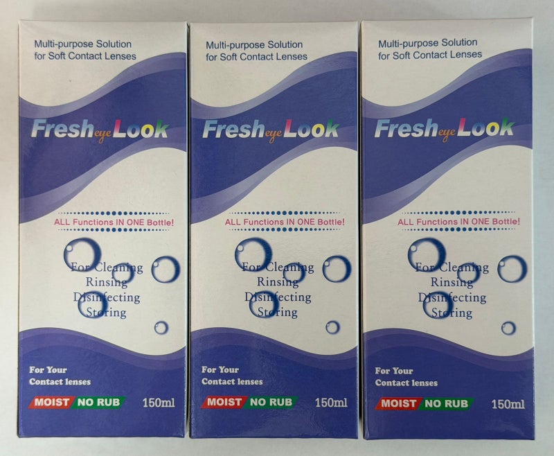Fresh Eye Look Lens Care Solution 150 ML 3 Pcs - Image 1