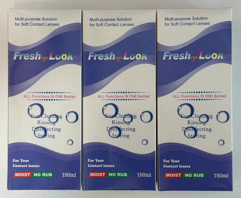 Fresh Eye Look Lens Care Solution 150 ML 3 Pcs - Image 1