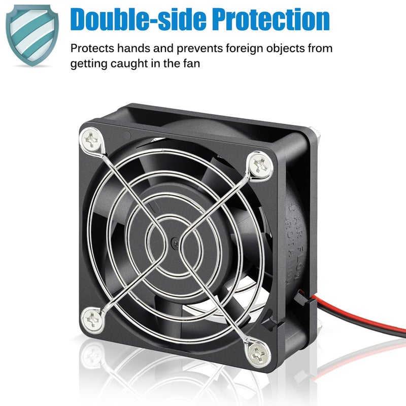 GDSTIME 60mm x 20mm 24V DC Computer Case Brushless Cooling Fan 2 Pin Dual Ball Bearings for Ender 3 Pro 3D Printer Smart Battery Charger Power Supply Storage Devices - Image 3